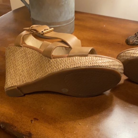 Jessica Simpson ESPADRILLE WEDGE SANDAL Nude Strappy 8.5 sandals - Picture 5 of 7